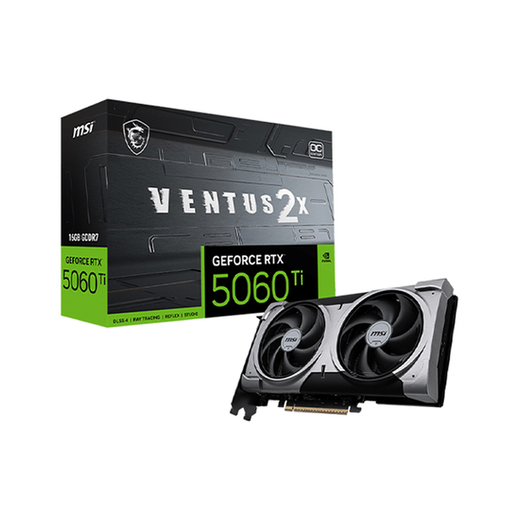 CARTE GRAPHIQUE MSI GEFORCE RTX 5060Ti 16G VENTUS 2X OC PLUS