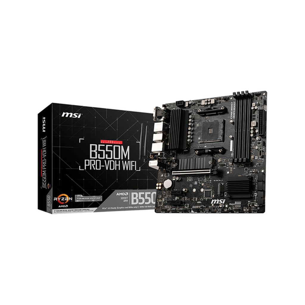 MSI B550M PRO-VDH WIFI carte mère AMD B550 Emplacement AM4 micro ATX