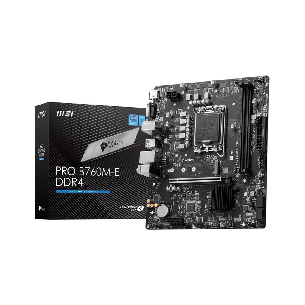 Carte Mere MSI PRO B760M-P DDR4\601-7E02-020,10\80