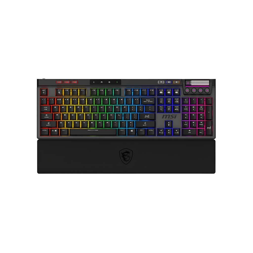 CLAVIER MSI STRIKE PRO WIRELESS SILENT FR