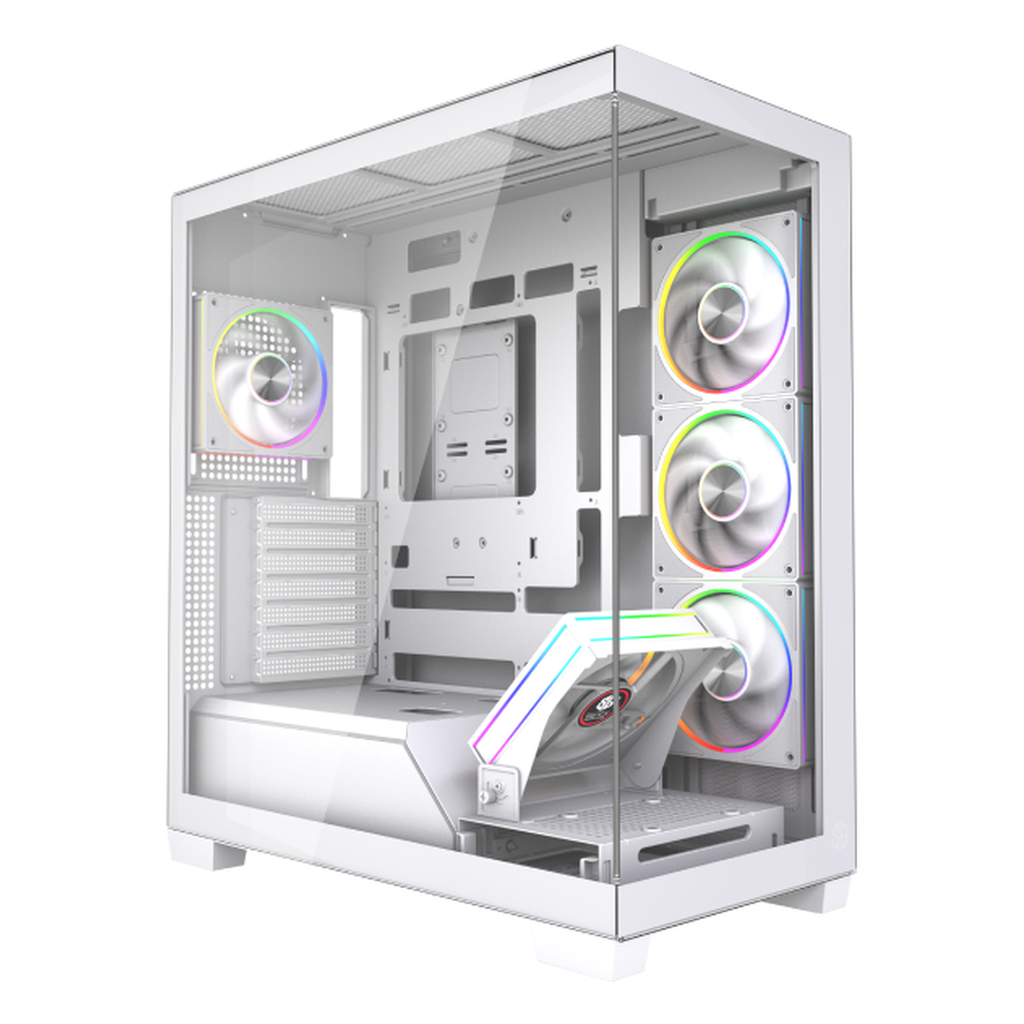 BOITIER SG NV7 5 FAN ARGB BLANC