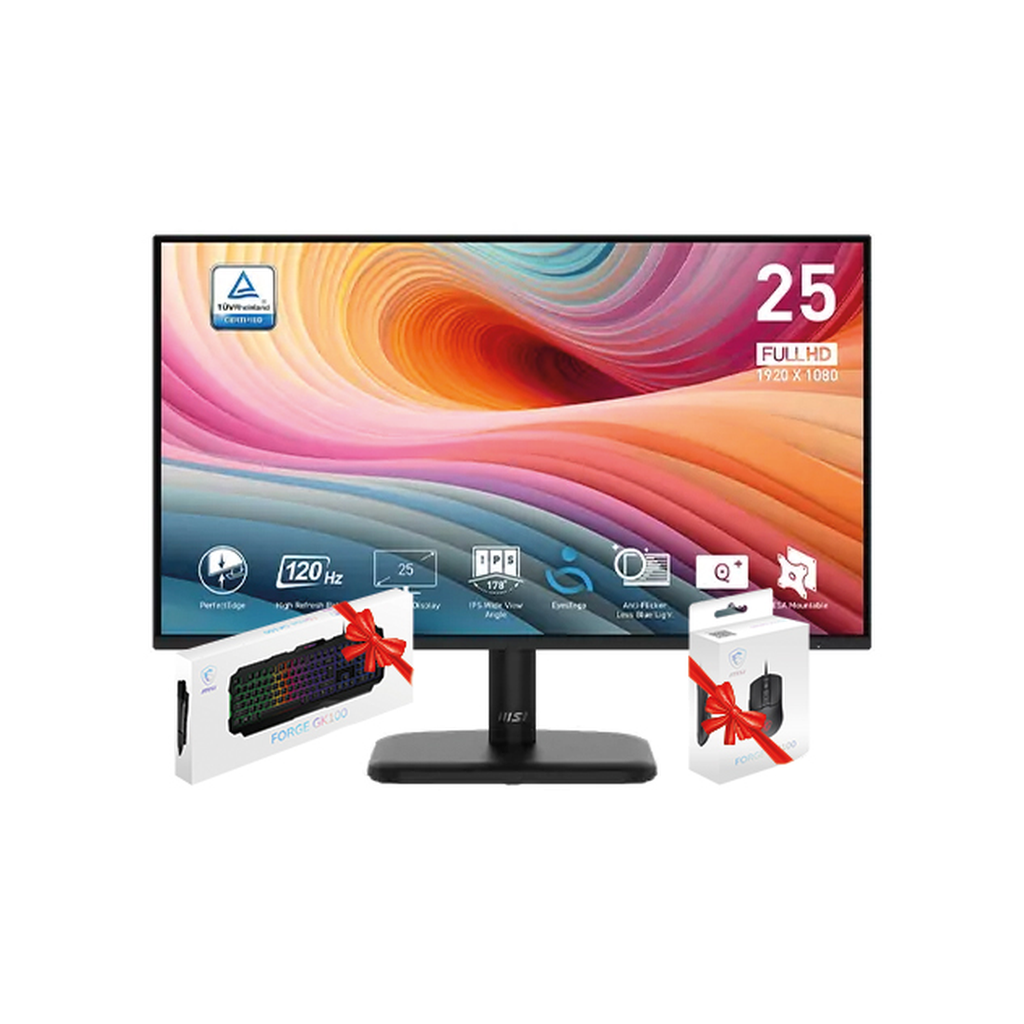 BUNDLE MONITEUR MSI MP251L E2 120HZ + GM100 + GK100