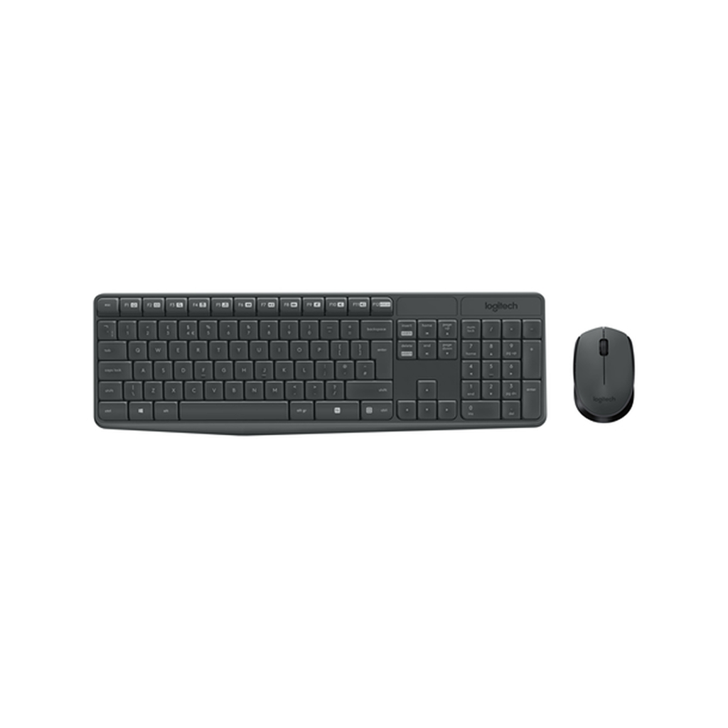 COMBOS LOGITECH® WIRELESS KEYBOARD AND MOUSE COMBO MK235 GRIS
