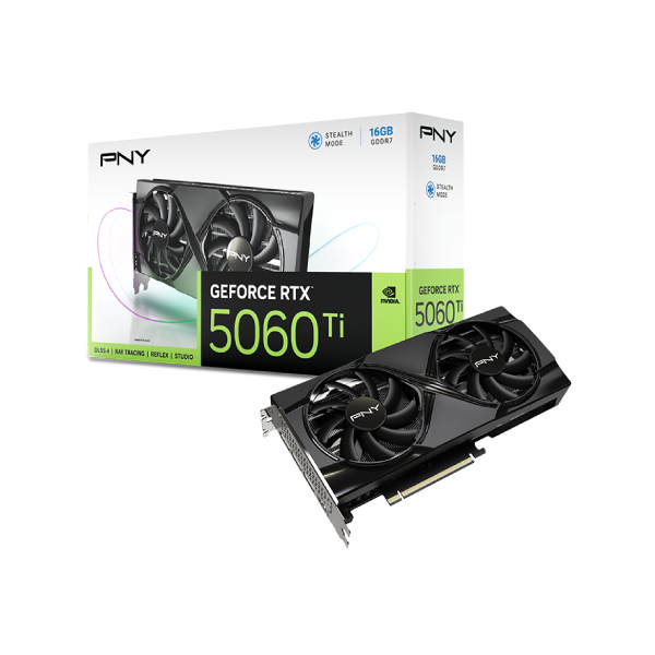 CARTE GRAPHIQUE PNY GEFORCE RTX 5060TI 16GB DUAL FAN