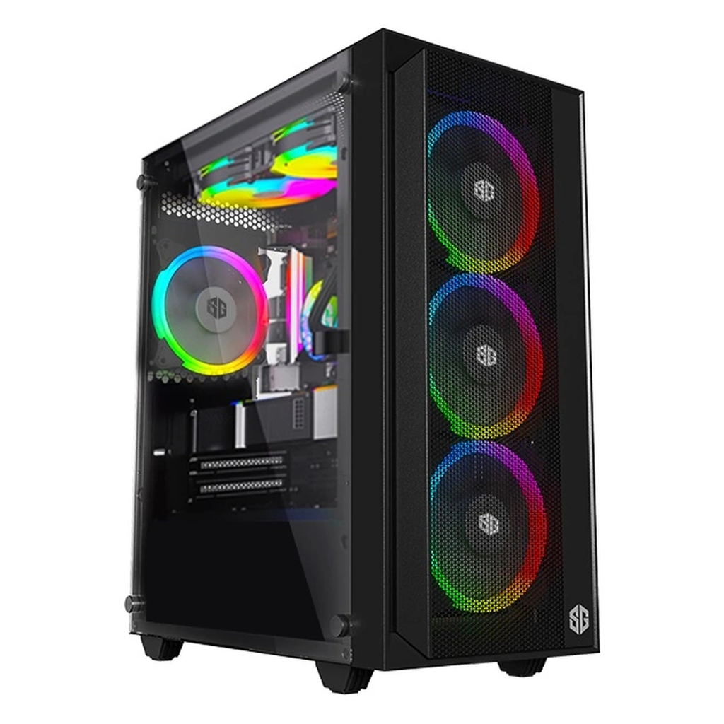 PC GAMER AIRFLOW - R5 3500X/RTX5050/16Go/500Go
