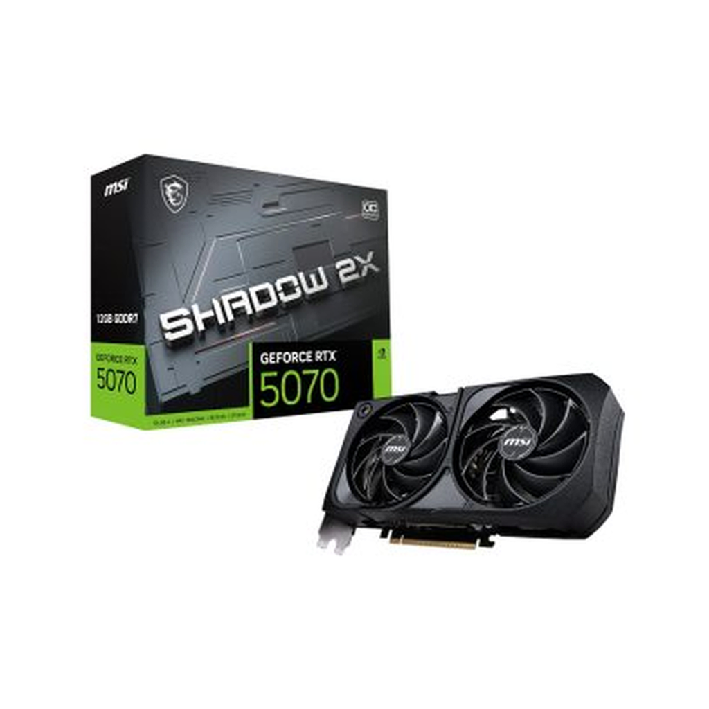 CARTE GRAPHIQUE MSI GEFORCE RTX 5070 12G SHADOW 2X OC