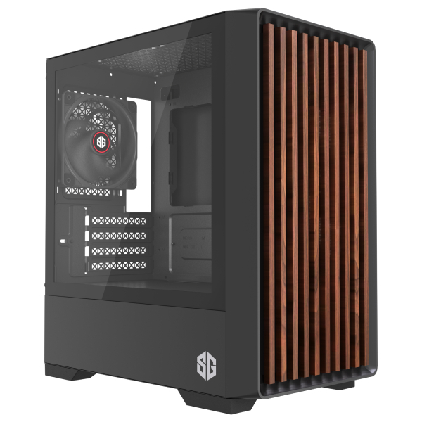 BOITIER SG WOOD MINI 4 FAN NOIR