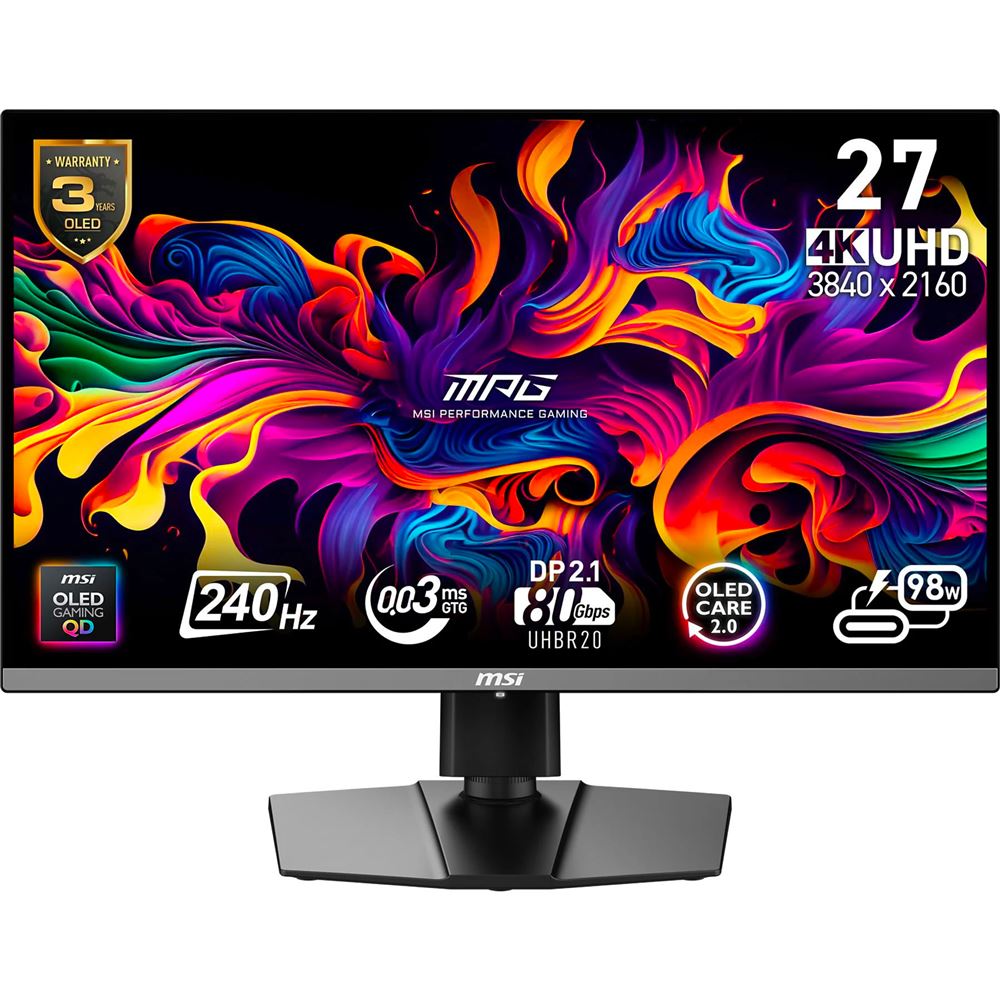MONITEUR MSI MPG 272URX QD-OLED 27'' 240HZ 0.03MS 4K