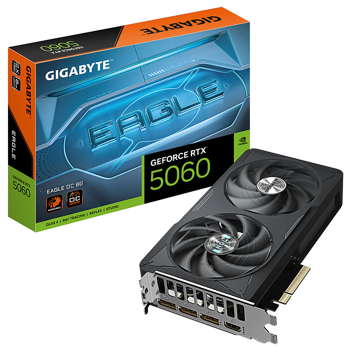 CARTE GRAPHIQUE GIGABYTE GEFORCE RTX 5060 EAGLE OC 8G
