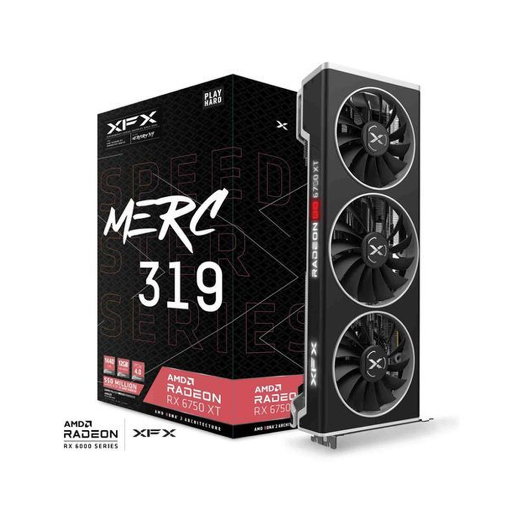 CARTE GRAPHIQUE XFX AMD RADEON RX 6750 XT 12GB ( MERC 319 )