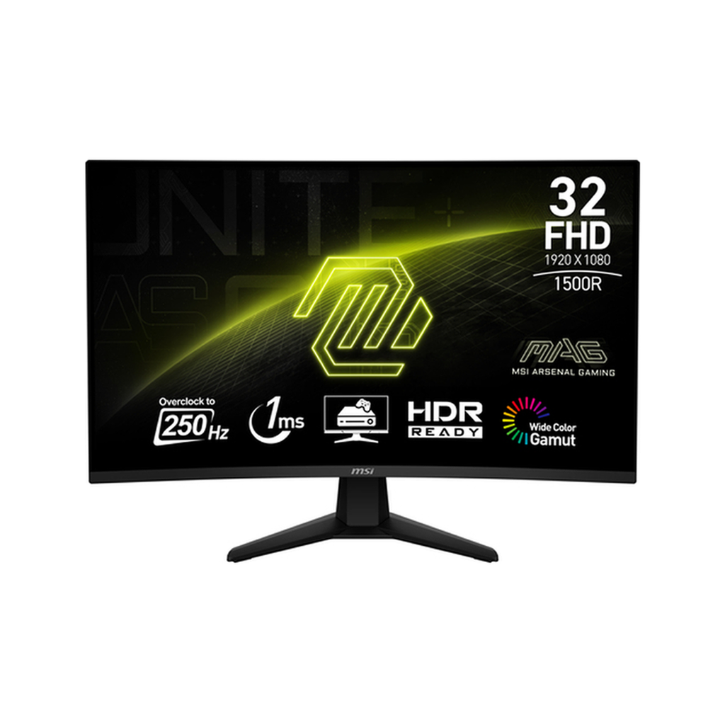 MONITEUR MSI MAG 32'' 32C6X 250HZ 1MS CURVED