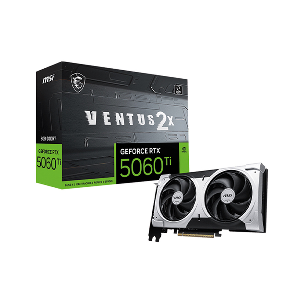CARTE GRAPHIQUE MSI GEFORCE RTX 5060Ti 8G VENTUS 2X PLUS