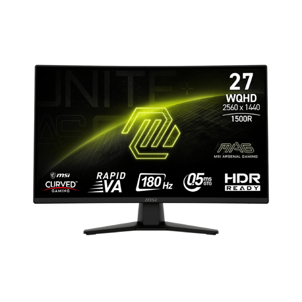 MONITEUR MSI MAG 274CQF 27'' 180HZ 0.5MS CURVED RAPID VA 2K