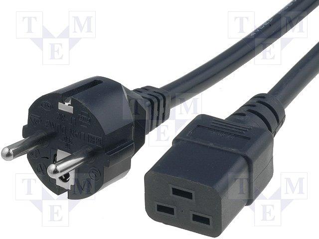 Cable Secteur Fiche 3 poles mâle Horizontales (Reconditionné)
