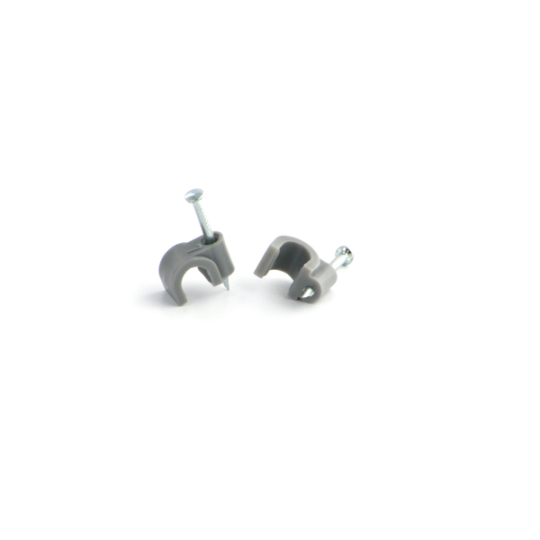 Ingelec Attache avec clou 6mm (100/Ps) (1306) Grise