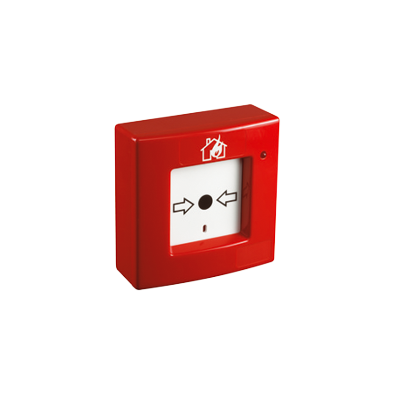ELKRON Série ANTINCENDIE - Bouton Déclencheur manuel conventionnel d'alarme de couleur rouge