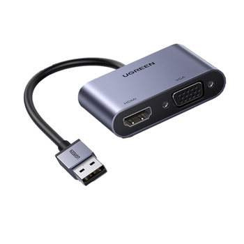 UGREEN Adaptateur USB to HDMI+VGA