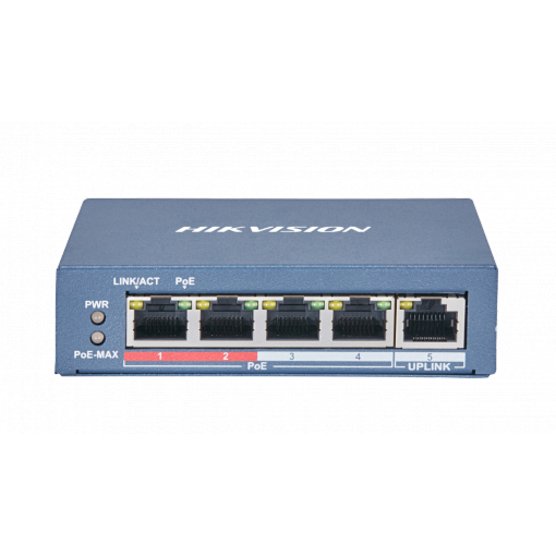 Hikvision Switch POE DS-3E0105P-E/M(B) 4 Ports POE