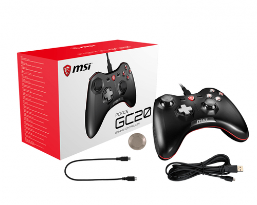 MSI Force GC20 Noir USB 2.0 Joystick Analogique/Numérique Android, PC