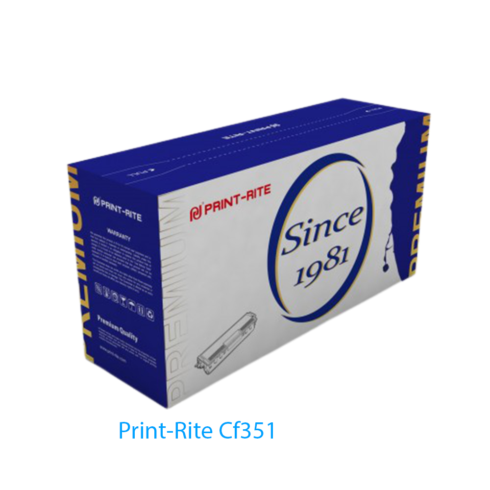 Print-Rite Toner PR-Cf351A Bleu Compatible Hp