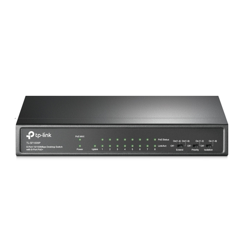 TP-Link TL-SF1009P commutateur réseau Non-géré Fast Ethernet (10/100) Connexion Ethernet,  (PoE) Noir