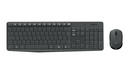 Logitech MK235 clavier Souris incluse USB AZERTY Français Gris