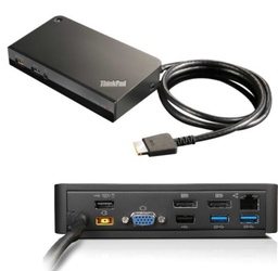[03X6300-(REF)] Lenovo 03X6300 station d'accueil Avec fil OneLink+ Noir (Reconditionné)