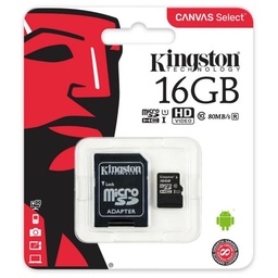 [SDCS/16GB] Kingston Carte Memoire CANVAS SELECT 16GB 80mb/s