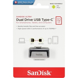 [SDDDC2-032G-G46] Sandisk Ultra Dual Drive USB Type-C 32GB (OTG PC-MAC)