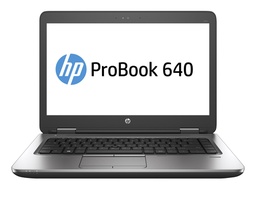 [1MY61EC-(REF)] HP ProBook 640 G2 i5-6300U Ordinateur portable (14&quot;) Full HD i5 8 Go DDR4 512 Go SSD Win 10 Pro Noir, Argent (Reconditionné)