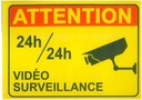[AUTOCOLLANT CAM] Autocollant Camera Surveillance (150mmx100mm)