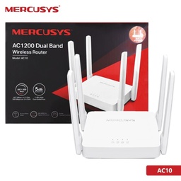 [AC10] Mercusys AC10 wireless router Fast Ethernet Bi-bande (2,4 GHz / 5 GHz) 4G Blanc