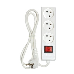 [1566] Ingelec Bloc multiprise 6x2P+T 1,5m (1566) Blanc
