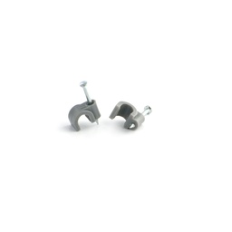 [1306] Ingelec Attache avec clou 6mm (100/Ps) (1306) Grise