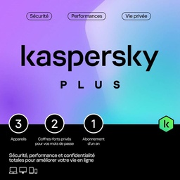 [KL10428BCFS-SLIMMAG] Kaspersky Plus 3 Postes 2023