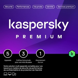[KL10478BEFS-SLIMMAG] Kaspersky Premium 5 Postes 2023