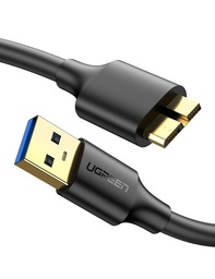 [10841] Ugreen Cable USB 3.0 A to Micro-USB B 1m Noir (Cable Disque dur externe)