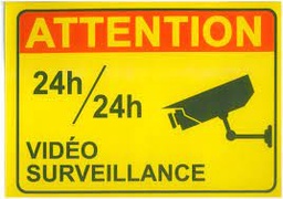 [2022241253470] Autocollant Camera Surveillance (200mmx150mm)