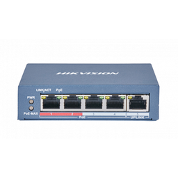 [DS-3E0105P-E/M(B)] Hikvision Switch POE DS-3E0105P-E/M(B) 4 Ports POE