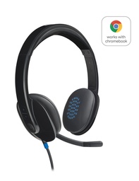 [981-000480] Logitech H540 USB Computer Headset Avec un son haute définition et des commandes sur l'oreillette
