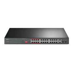 [TL-SL1226P V1] TP-Link TL-SL1226P Non-géré Fast Ethernet (10/100) Connexion Ethernet, supportant l'alimentation via ce port (PoE) 1U Gris