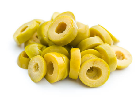 OLIVE VERT RONDELLE - زيتون أخضر شرائح - (KG)